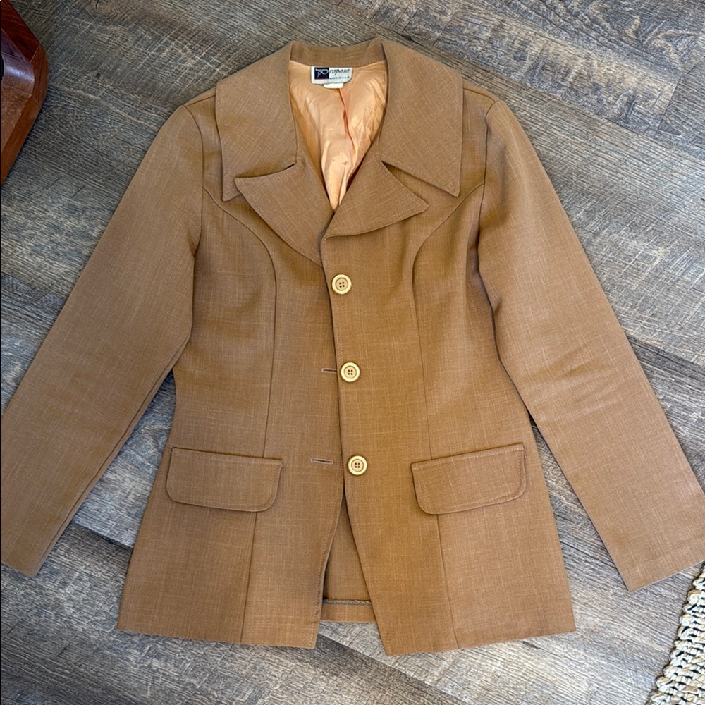 Vintage Tan Blazer - Picture 1 of 7